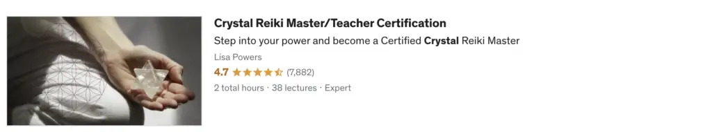 Crystal Reiki Master Certification