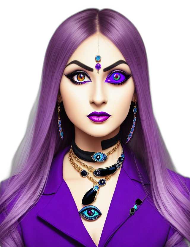 Purple Evil Eye